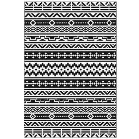 Reversible Outdoor Rug - Black White