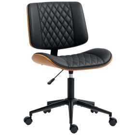 Home Office Chair No Arms With Wheels