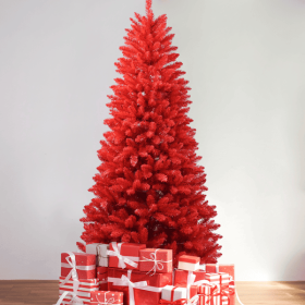 4FT Red Christmas Tree