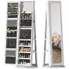 360° Swivel Jewelry Armoire - White