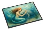 Mermaid Manatee Doormat 24 x 36 Inch Non Slip Washable Low Pile