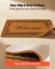 29.5 x 17 Inch Welcome Outdoor Doormat Faux Coir Non Slip