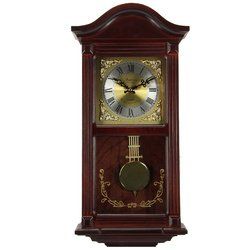 Bedford Clock Collection 22 Inch Wall in Mahogany Cherry Oak Wood