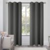 2 Panels Blackout Curtains with Grommet 42x84 inch Dark Grey