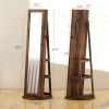 360° Swivel Jewelry Armoire - Brown