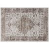 5 x 7 Ft Vintage Machine Washable Area Rug Non Slip Tan