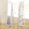 360° Swivel Jewelry Armoire - White