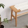 Design Natural Oak Wood Dining Bench Bed for Room