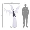 6' Tall Halloween Inflatables Outdoor Decorations White Ghost