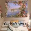 Mediterranean Rose Tapestry Bedroom Oil Painting Rental