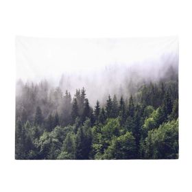 Misty Forest Wall Tapestry Bedroom Rental Dormitory Backdrop
