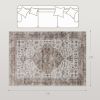 5 x 7 Ft Vintage Machine Washable Area Rug Non Slip Tan