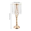 10 Piece 55cm Tall Crystal Wedding Flower Stand Metal Centerpiece