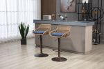 COOLMORE Swivel Bar Stools Set of 2 Adjustable Counter Height
