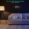 15.7 Inch LED Digital Wall Clock Remote 10 Level Brightness 3