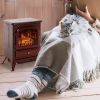 22 Inch Freestanding Electric Fireplace Heater LED Flames Logs