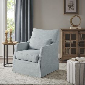 Skirted Swivel Accent Chair