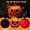 Light Up Plastic Pumpkins Outdoor Halloween Decorations Jack O