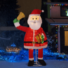 6FT Lighted Santa Claus Holding Bell Christmas Yard Decorations