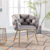 Luxury modern simple leisure velvet single sofa chair bedroom