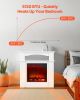 33 Inch Freestanding Electric Fireplace 1500W Heater with Mantel