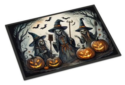 Witches Spooky Halloween Doormat 18 x 27 Inch Non Slip Washable