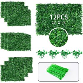 12 - Pack 24"x16" Artificial Grass Wall - 32 Square Feet