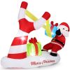 7ft Inflatable Santa Claus Decoration - 5 Built-in LED Lights