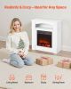33 Inch Freestanding Electric Fireplace 1500W Heater with Mantel