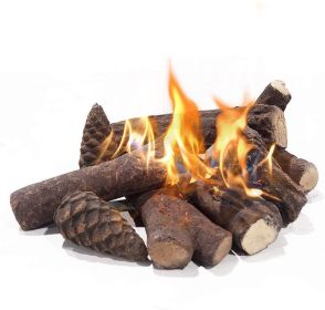 9 Pcs Fake Gas Fireplace Logs