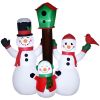 7ft Christmas Inflatables Outdoor Decorations Snowman Family