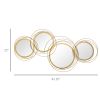 Metal Wall Art Modern Mirror Decor Home Hanging Sculptures for