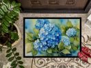 Watercolor Hydrangeas Doormat 24 x 36 Inch Non Slip Washable Low
