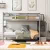 Stairway Twin-Over-Twin Bunk Bed with Storage and Guard Rail