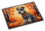 Schnauzer Fall Doormat 18 x 27 Inch Non Slip Washable Low Pile