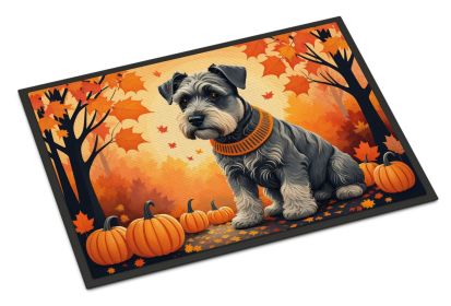 Schnauzer Fall Doormat 18 x 27 Inch Non Slip Washable Low Pile