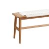 Design Natural Oak Wood Dining Bench Bed for Room