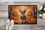 Chihuahua Fall Doormat 18 x 27 Inch Non Slip Washable Low Pile