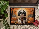 Shih Tzu Fall Doormat 18 x 27 Inch Non Slip Washable Low Pile