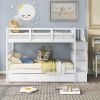 Stairway Twin-Over-Twin Bunk Bed with Twin size Trundle