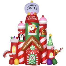 10ft Christmas Inflatables Outdoor Decorations Candy Castle