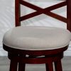 30" Bar Height X-Back Swivel Stool