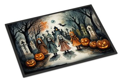 Creepy Dolls Halloween Doormat 24 x 36 Inch Non Slip Washable Low