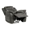 Classic Brownish Gray 1pc Reclining Chair Plush Comfort