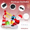 7ft Inflatable Santa Claus Decoration - 5 Built-in LED Lights