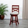 30" Bar Height X-Back Swivel Stool