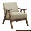 Modern Home Furniture Light Brown Fabric Upholstered 1pc Accent