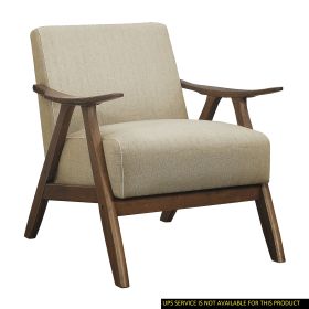 Modern Home Furniture Light Brown Fabric Upholstered 1pc Accent