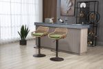 COOLMORE Modern Swivel Bar Stools Set of 2 Adjustable Counter - Rattan