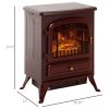 22 Inch Freestanding Electric Fireplace Heater LED Flames Logs